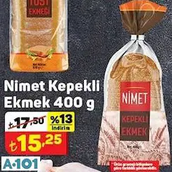 NİMET KEPEKLİ EKMEK NİMET KEPEKLİ EKMEK